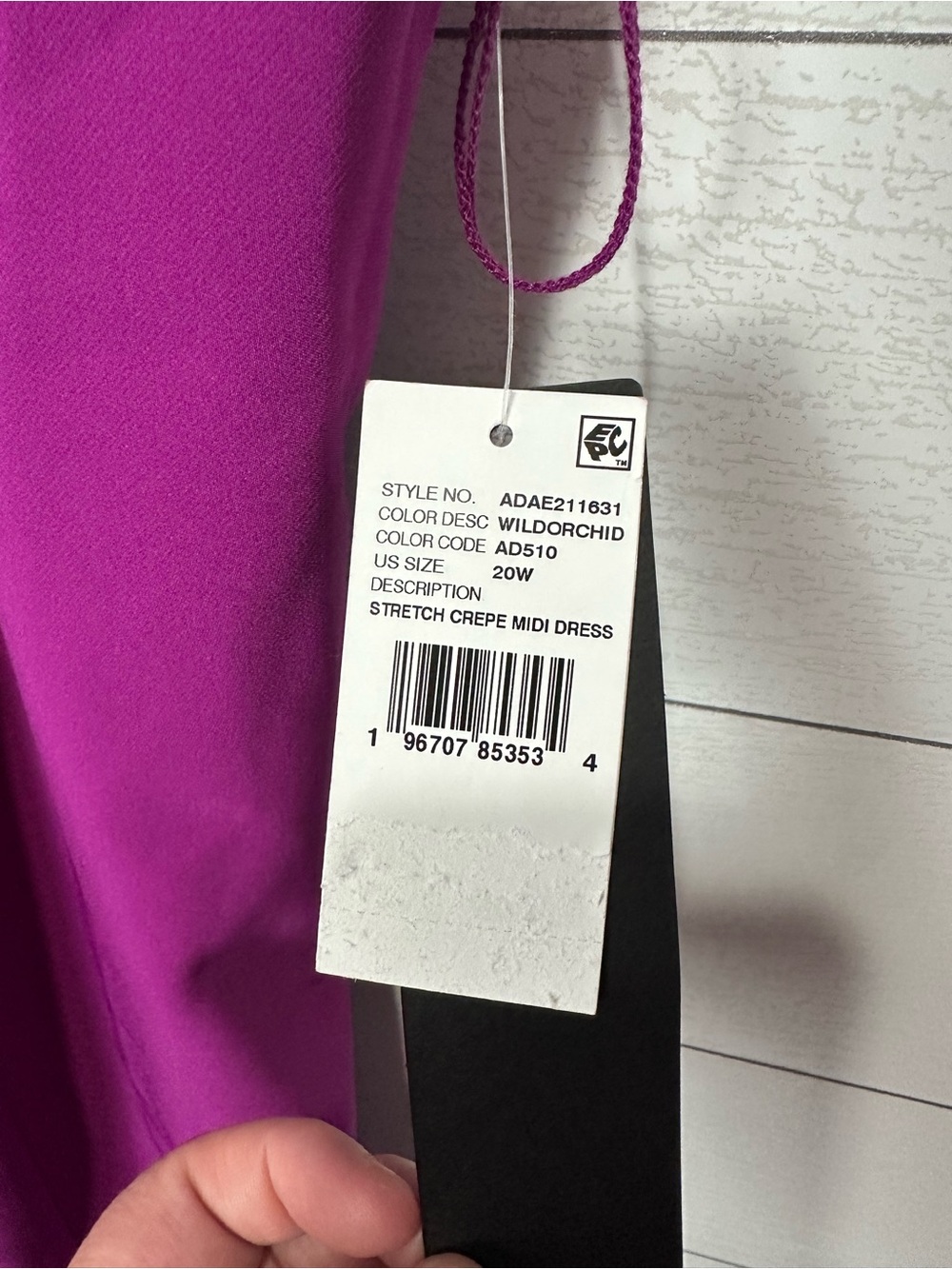NWT Adrianna Adrianna Papell Stretch Crepe Midi Dress - Picture 8 of 16